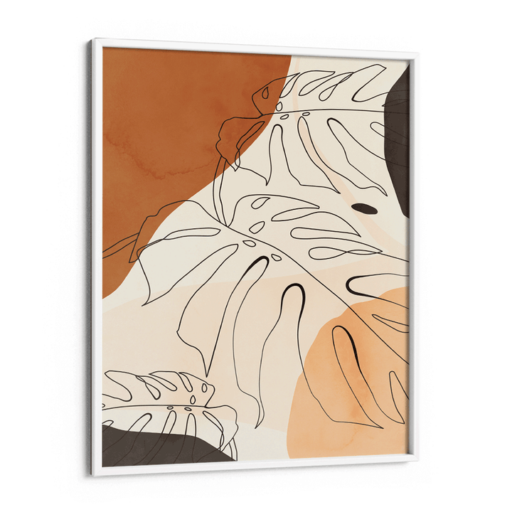 Boho Environment - A Abstract Wall Art-White Frame-Nook At You