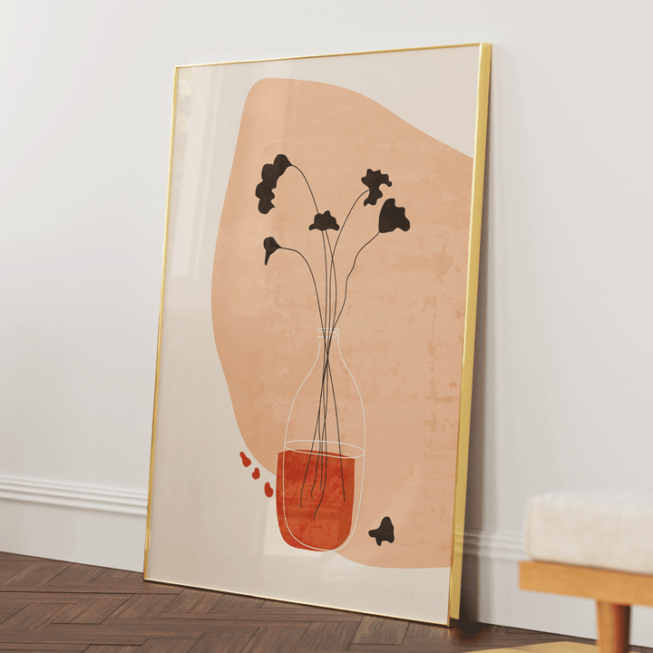 Fragile Oath Nook At You Matte Paper Gold Metal Frame