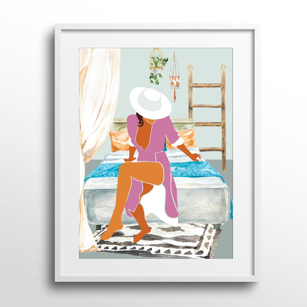 Bohemian Dream Nook At You Matte Paper White Frame With Mount
