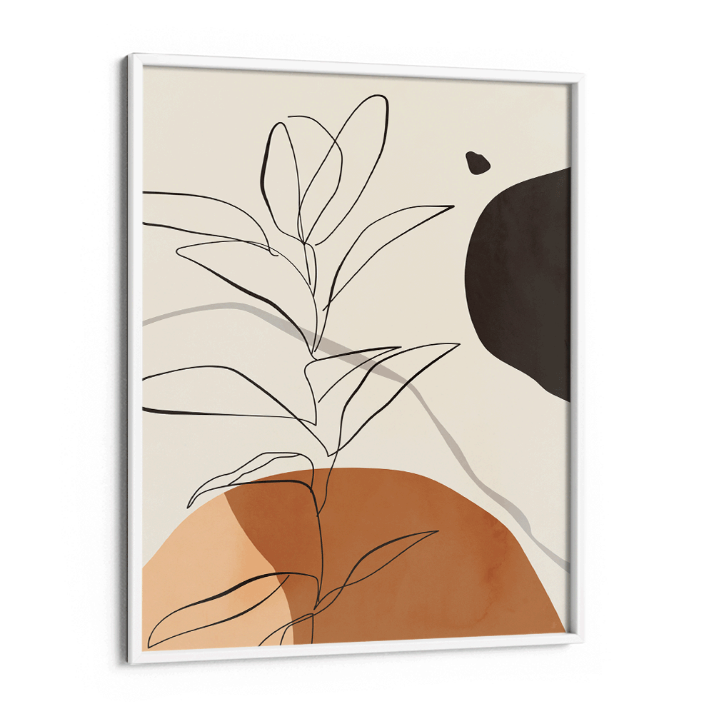 Boho Environment - C Abstract Wall Art-White Frame-Nook At You