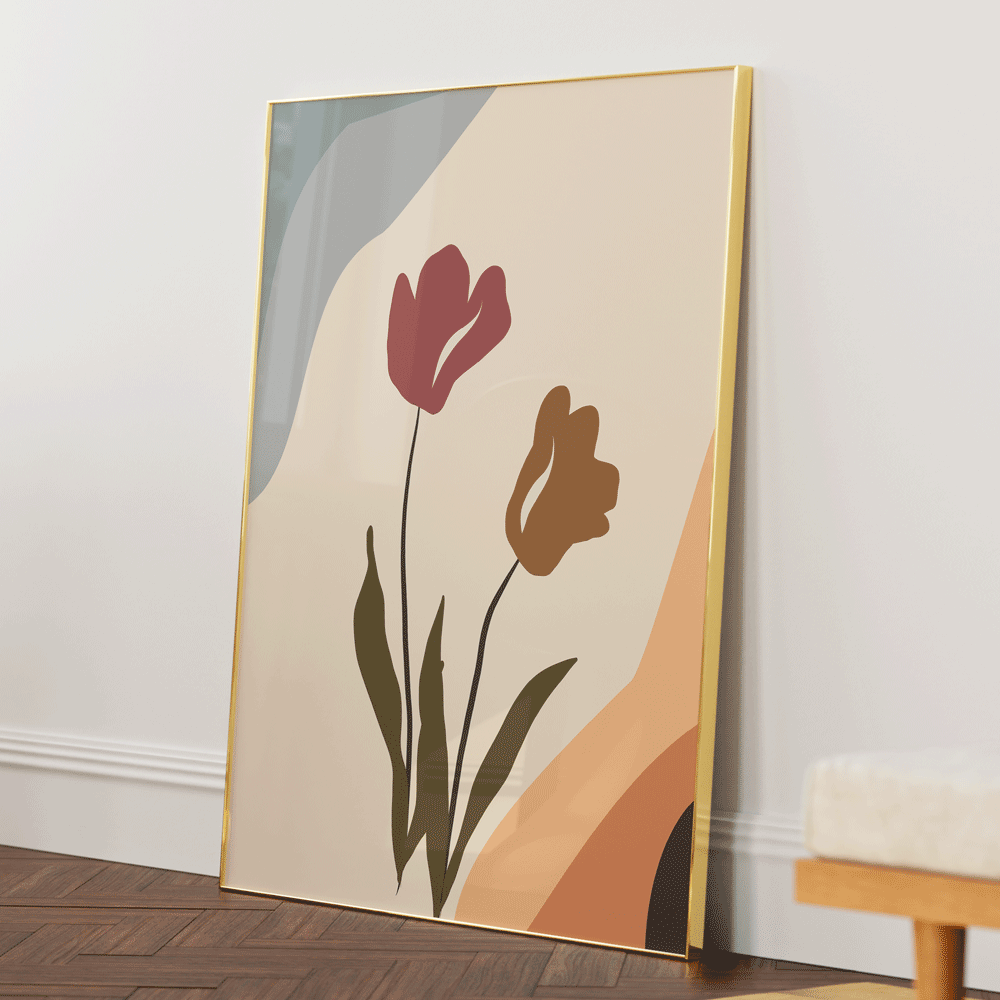 Boho Bud Nook At You Matte Paper Gold Metal Frame