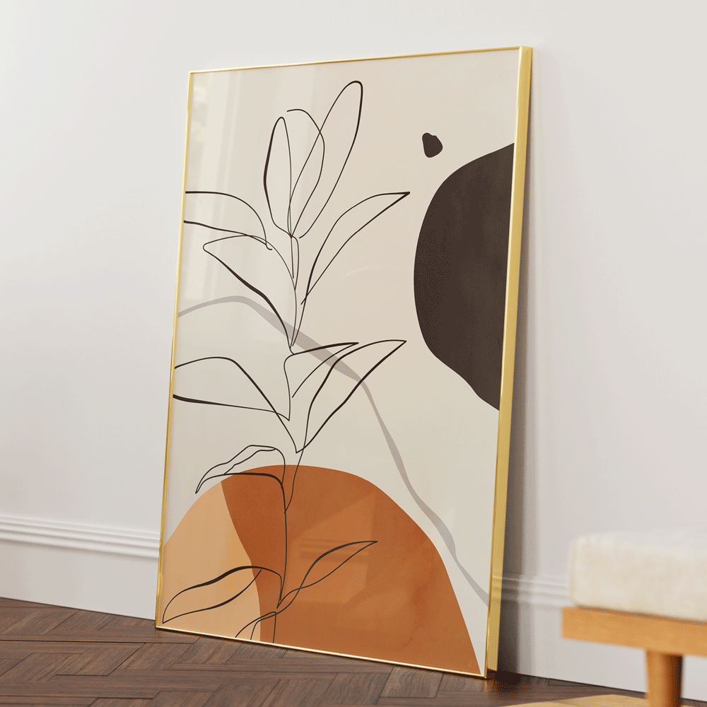 Boho Environment - C Abstract Wall Art-Rolled Art-Nook At You
