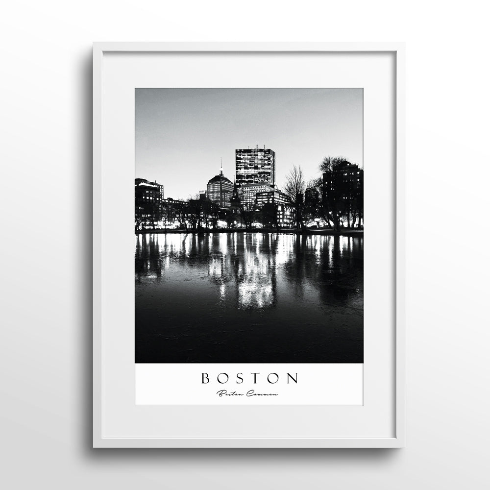 Boston Nook At You Matte Paper White Frame With Mount