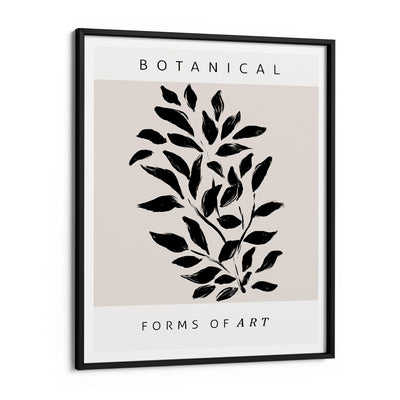 Botanical Forms Of Art Nook At You Matte Paper Black Frame