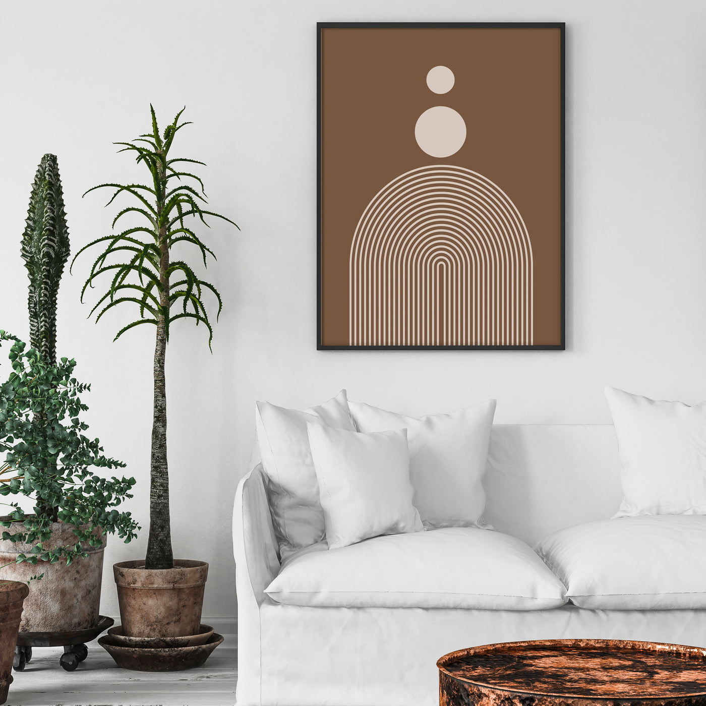 Geometric Semicircle III Nook At You Matte Paper Rolled Art