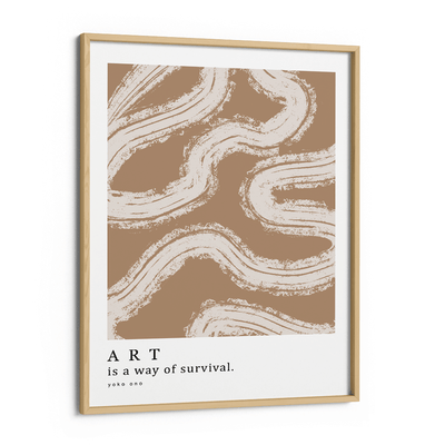 Art Is A Way... Exhibition Poster Nook At You Matte Paper Wooden Frame