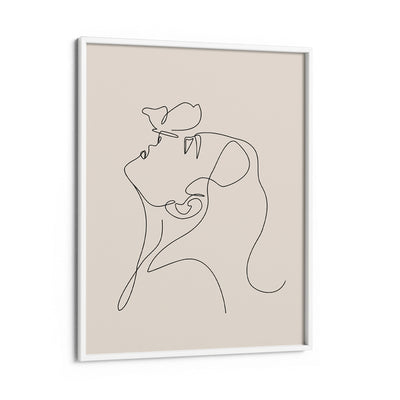Friend Nook At You Matte Paper White Frame