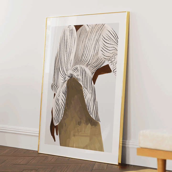 Chic Nook At You Matte Paper Gold Metal Frame