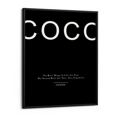 COCO Chanel - Black Nook At You Matte Paper Black Frame