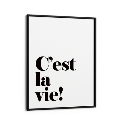 C'est La Vie Nook At You Matte Paper Black Frame