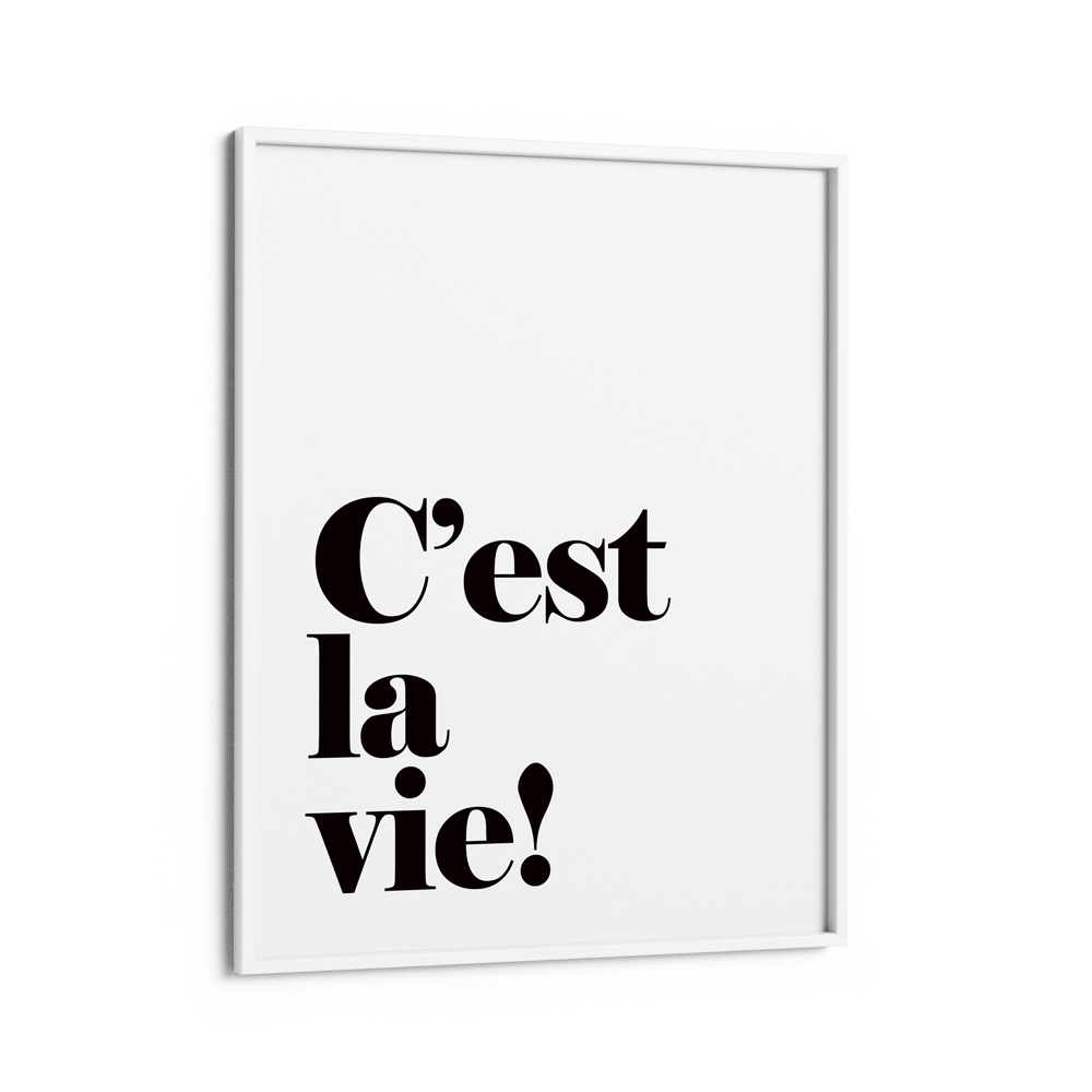 C'est La Vie Nook At You Matte Paper White Frame