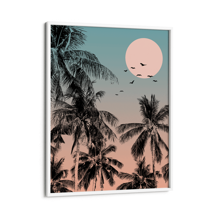 Coastal Gradient Nook At You Matte Paper White Frame