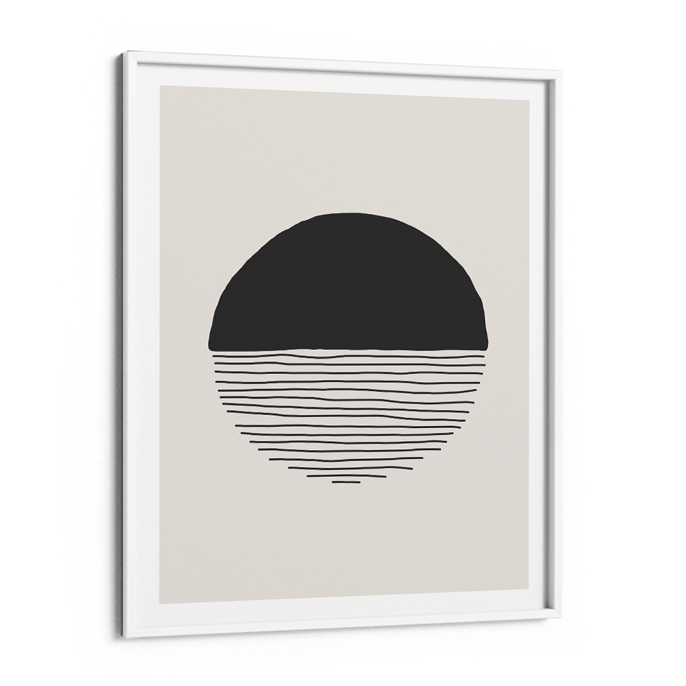 Abstract Geometric IV Abstract Painting-White Frame-Nook At You