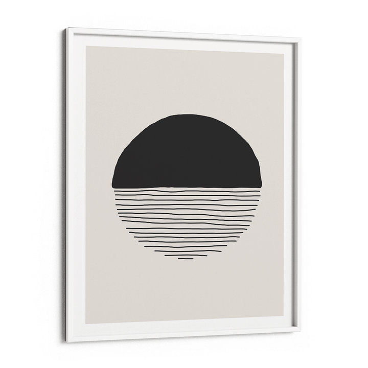 Abstract Geometric IV Abstract Painting-White Frame-Nook At You