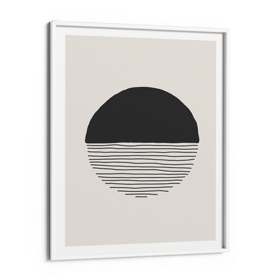 Abstract Geometric IV Nook At You Matte Paper White Frame