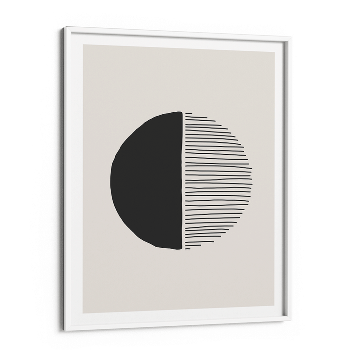 Abstract Geometric V Abstract Painting-White Frame-Nook At You