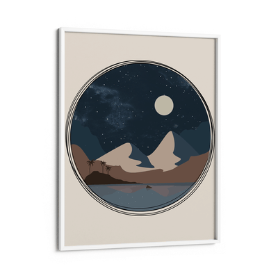 Moonlit Nook At You Matte Paper White Frame
