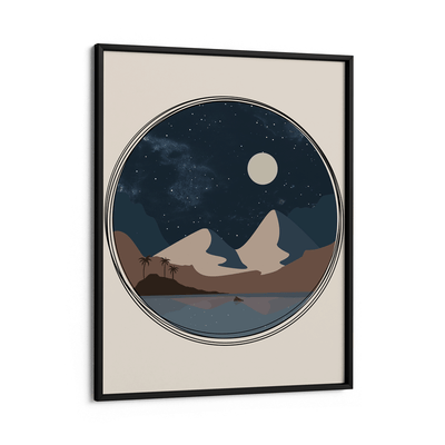 Moonlit Nook At You Matte Paper Black Frame