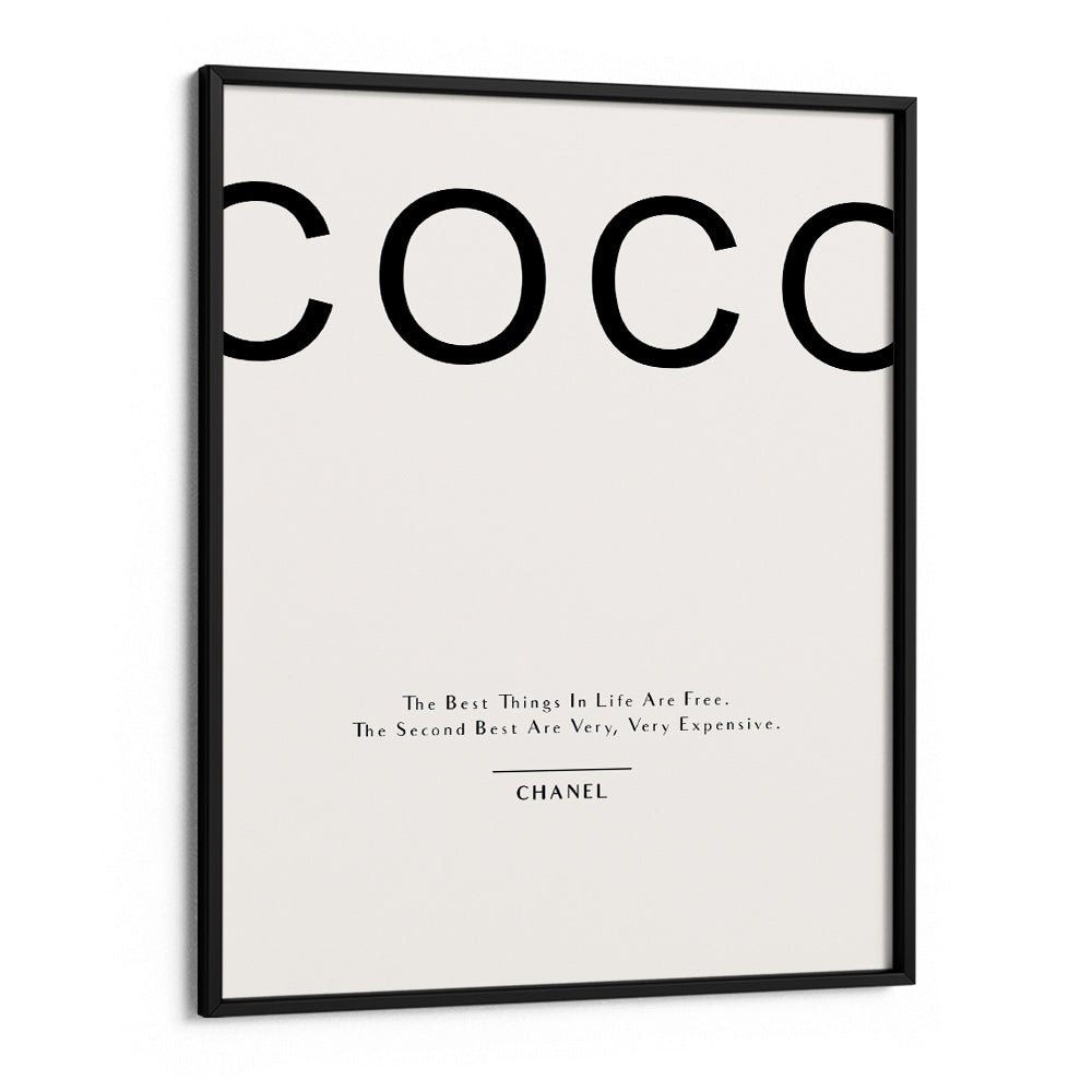 COCO Chanel - White Nook At You Matte Paper Black Frame