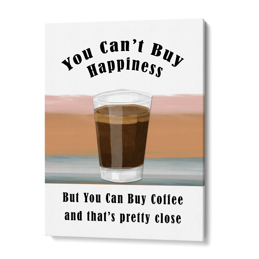 Coffee = Happiness Nook At You Canvas Gallery Wrap