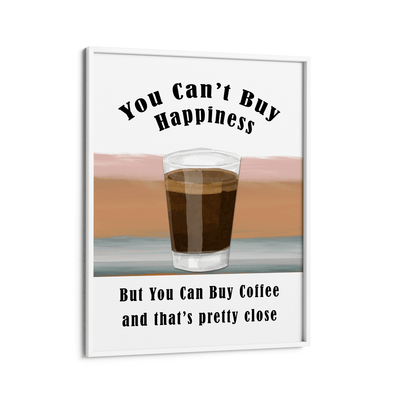 Coffee = Happiness Nook At You Matte Paper White Frame