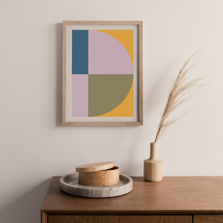 Kaleidoscopic Colour Block Abstract Prints-Nook At You