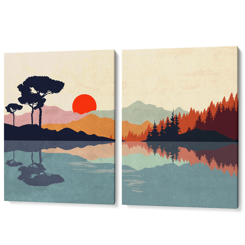 Burnt Orange Serengeti Nook At You Canvas Gallery Wrap