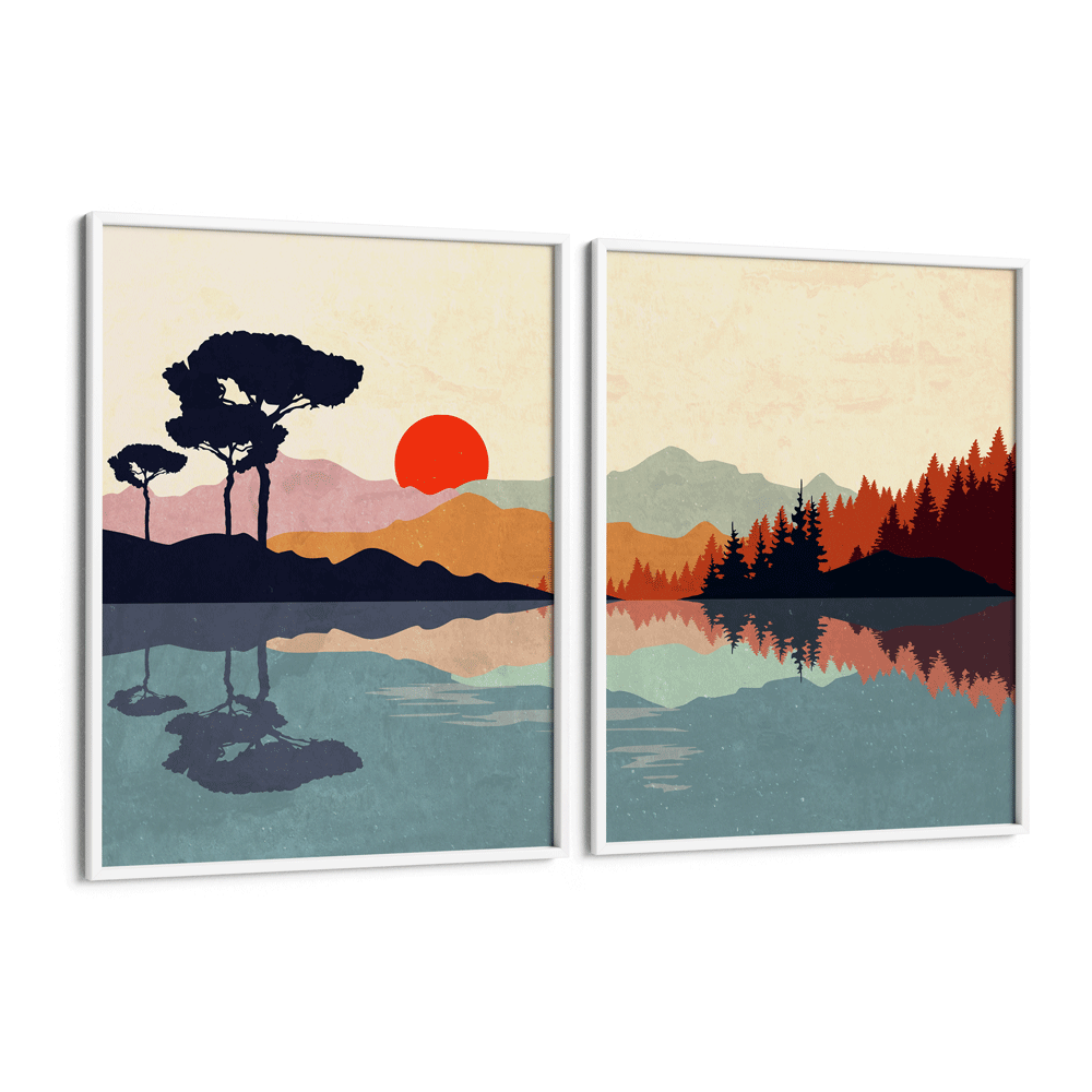 Burnt Orange Serengeti Nook At You Matte Paper White Frame