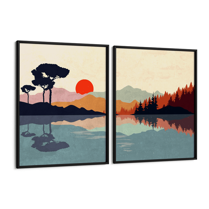 Burnt Orange Serengeti Nook At You Matte Paper Black Frame