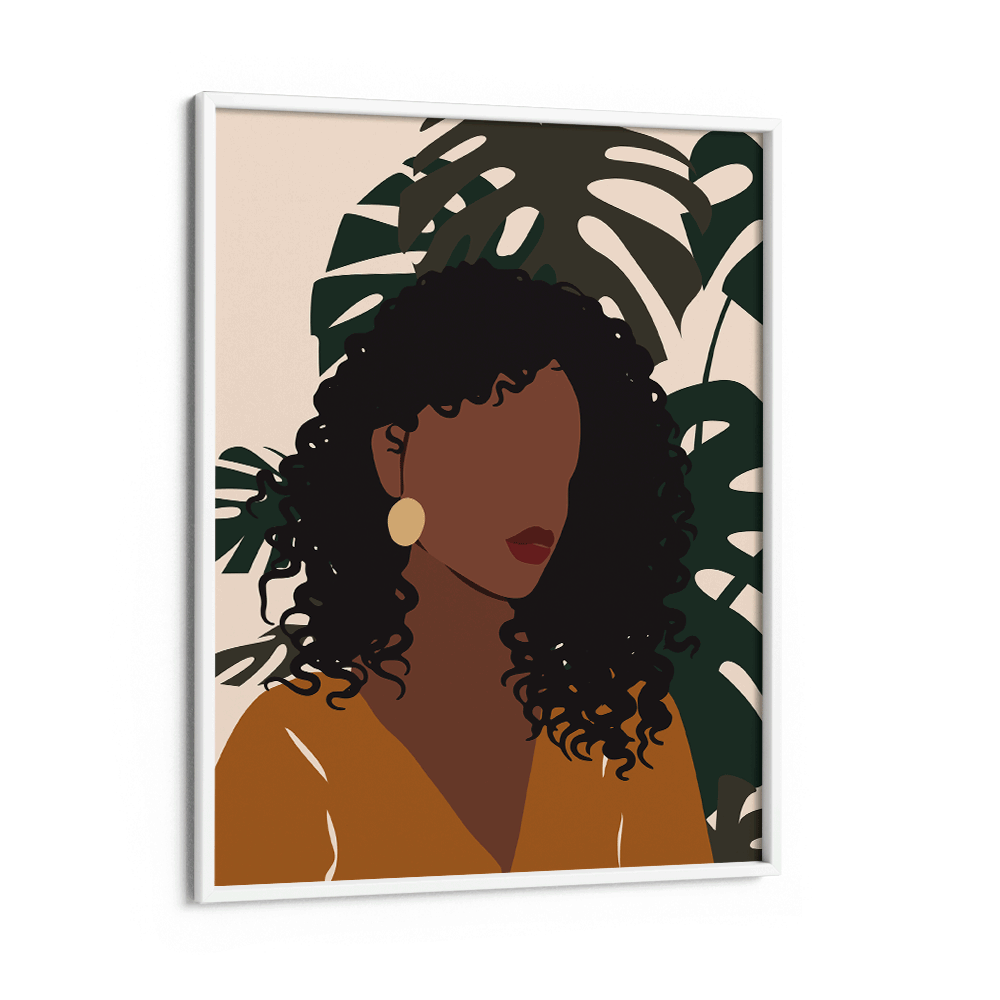 Curls Nook At You Matte Paper White Frame