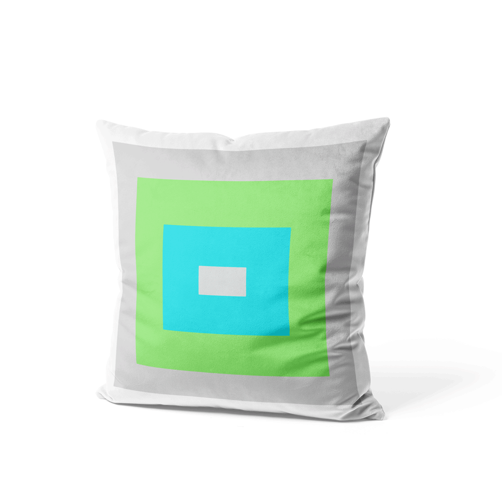 Psy-Cyan Cotton Cushion Cover Nook At You  