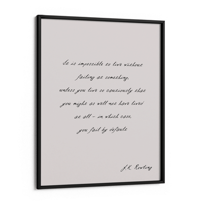 Personalized Letter Nook At You Matte Paper Black Frame