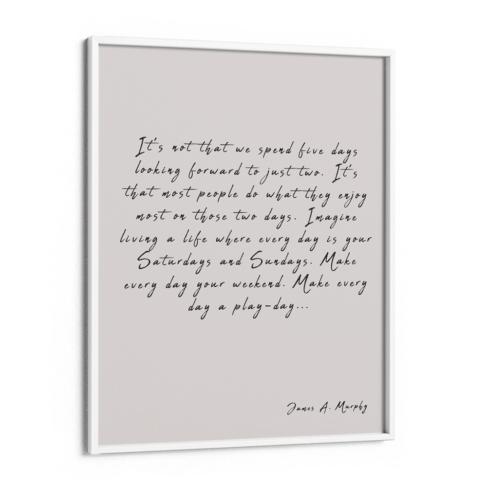 Personalized Letter Nook At You Matte Paper White Frame