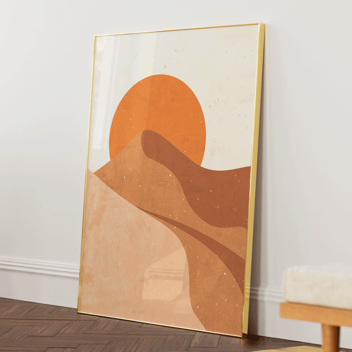 Desert Sun Nook At You Matte Paper Gold Metal Frame