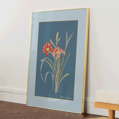 Lily Dreams - Wild Blue Nook At You Matte Paper Gold Metal Frame