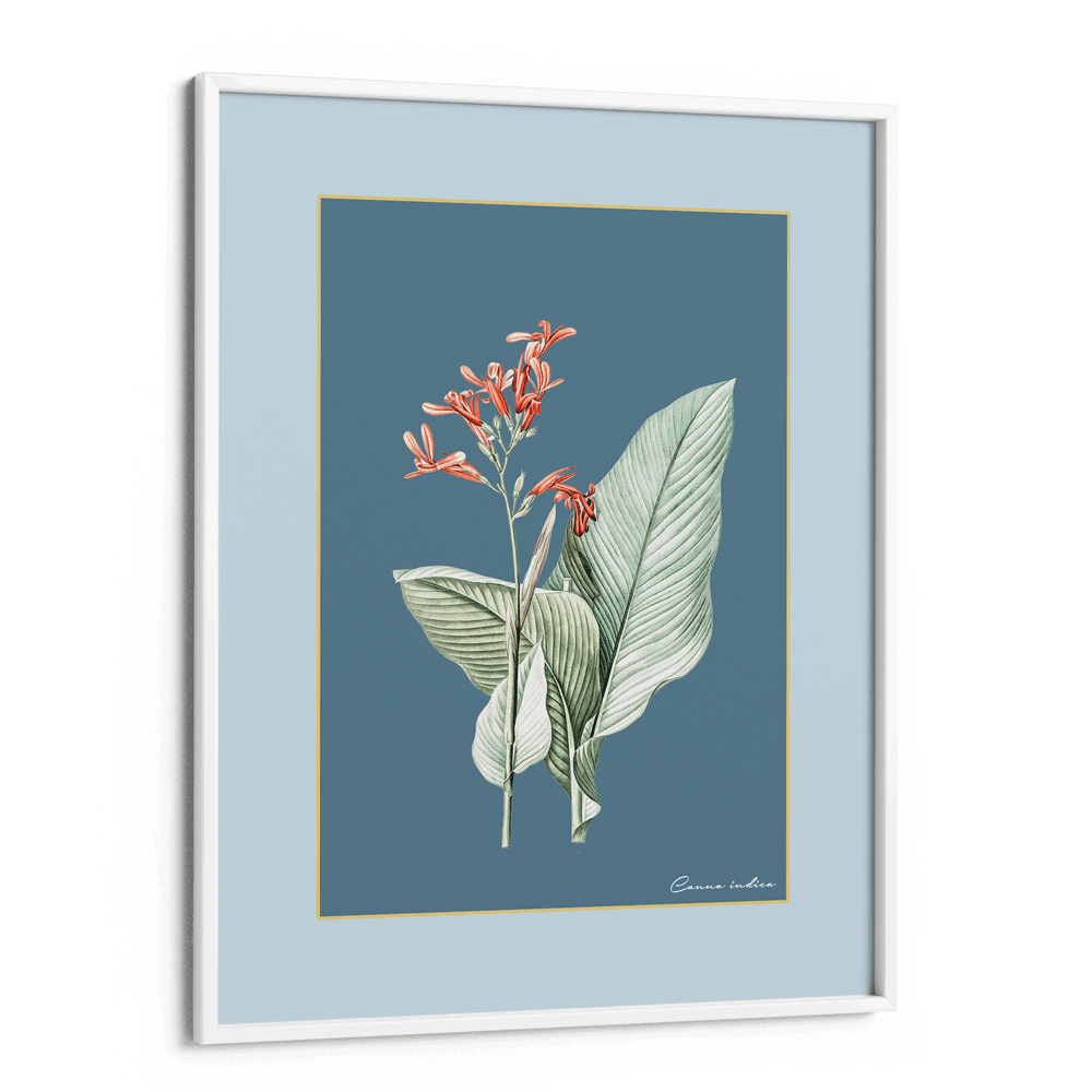 Blossom Bliss - Wild Blue Nook At You Matte Paper White Frame