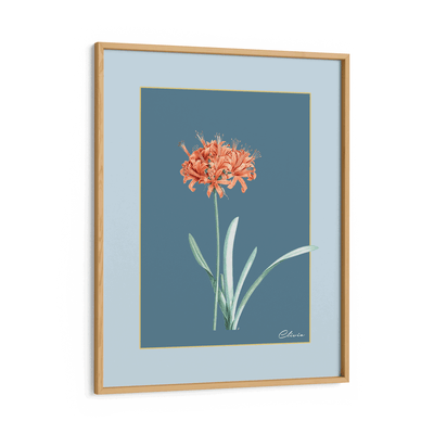 Ruby Blossom - Wild Blue Nook At You Matte Paper Wooden Frame