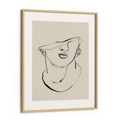 The Bust Of David Nook At You Matte Paper Wooden Frame
