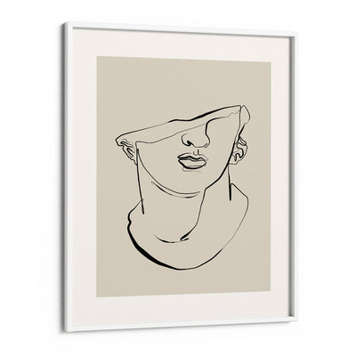 The Bust Of David Nook At You Matte Paper White Frame