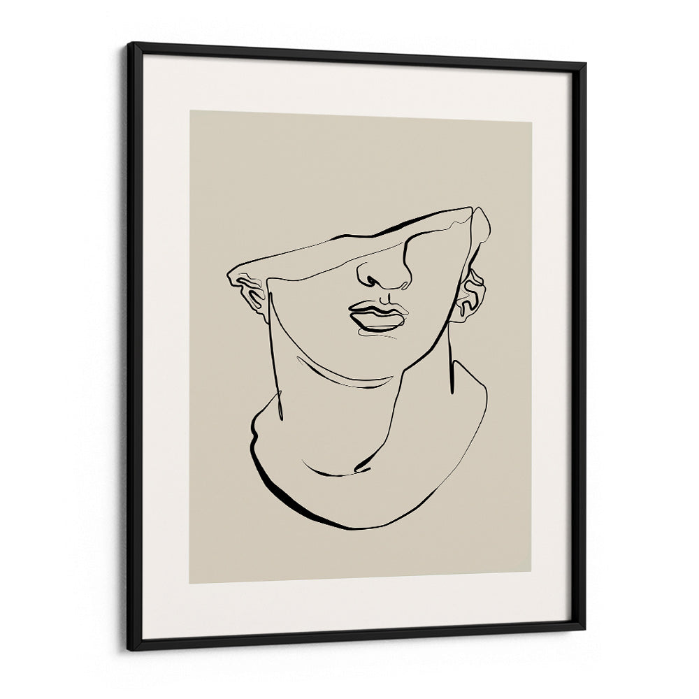 The Bust Of David Nook At You Matte Paper Black Frame