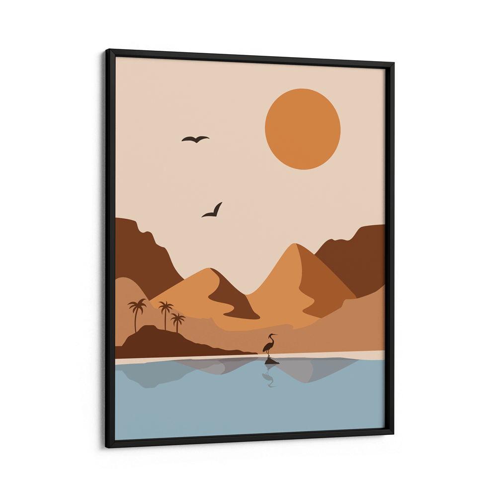 Island At Day Nook At You Matte Paper Black Frame