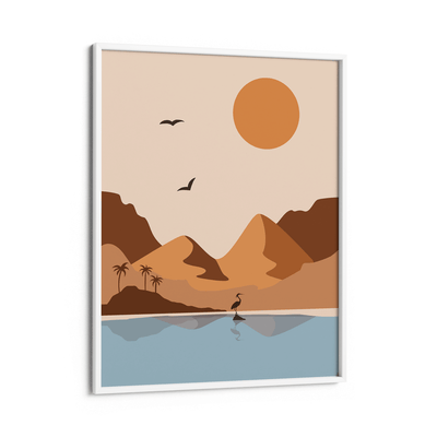 Island At Day Nook At You Matte Paper White Frame