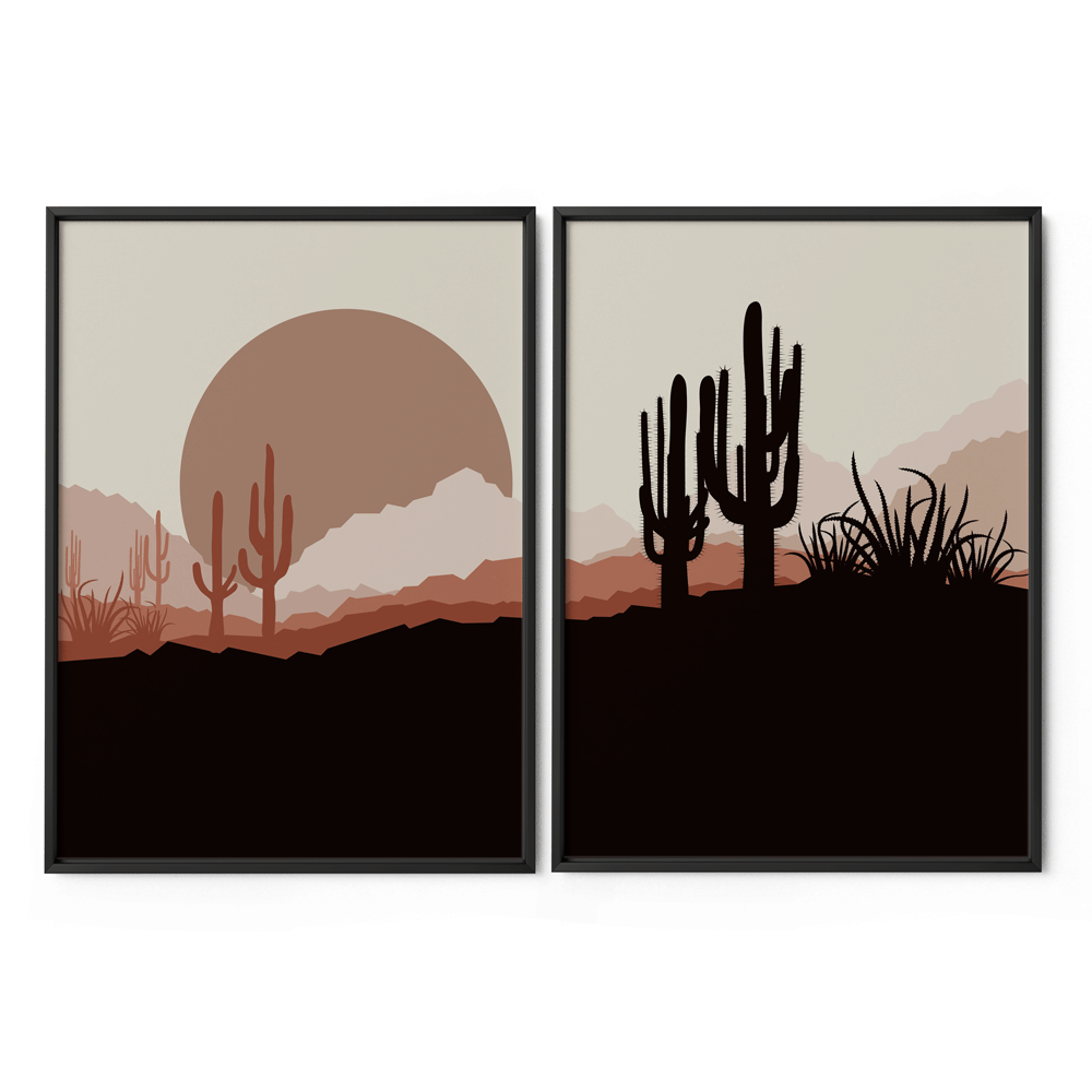 Black Desert Nook At You Matte Paper Black Frame