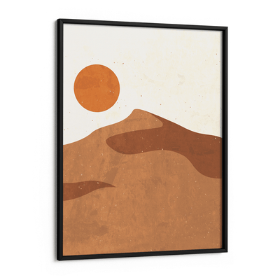 Desert Sun - 3 Nook At You Matte Paper Black Frame
