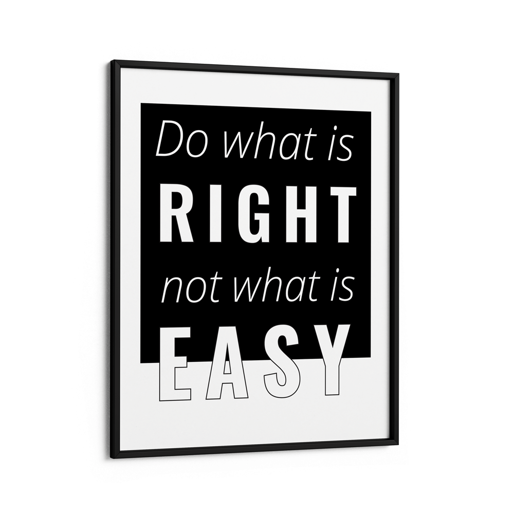Do What Is Right Nook At You Matte Paper Black Frame