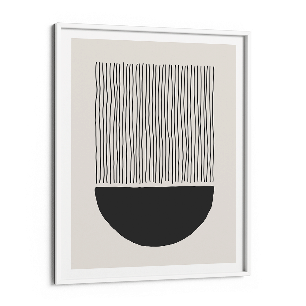 Abstract Geometric VII Abstract Painting-White Frame-Nook At You