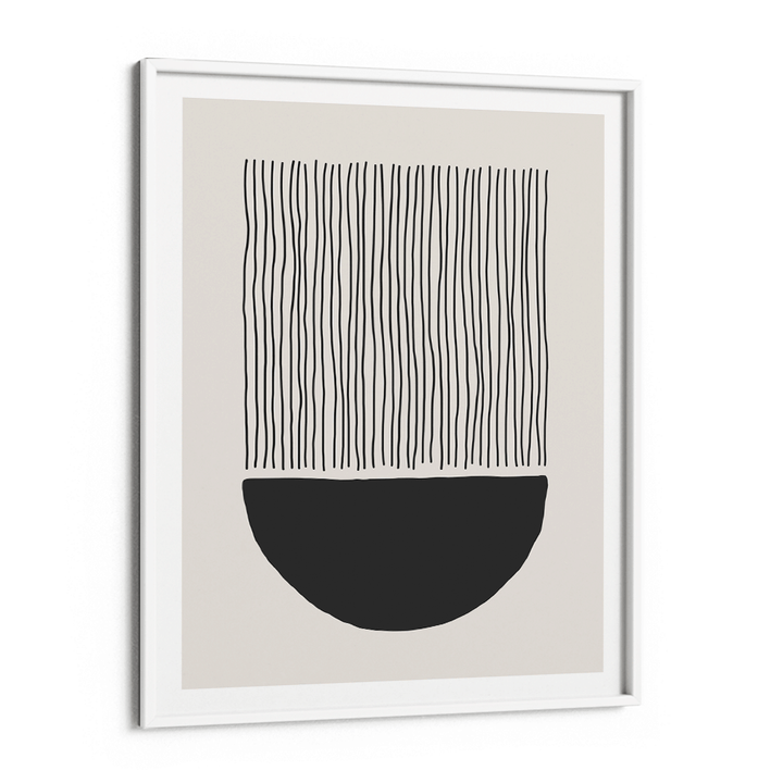 Abstract Geometric VII Abstract Painting-White Frame-Nook At You