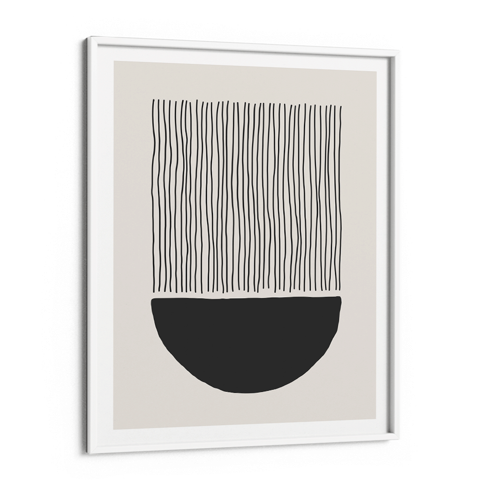 Abstract Geometric VII Nook At You Matte Paper White Frame