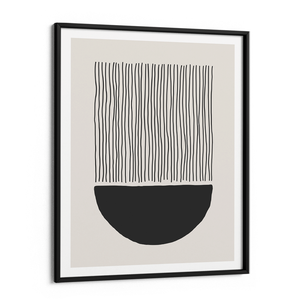 Abstract Geometric VII Nook At You Matte Paper Black Frame