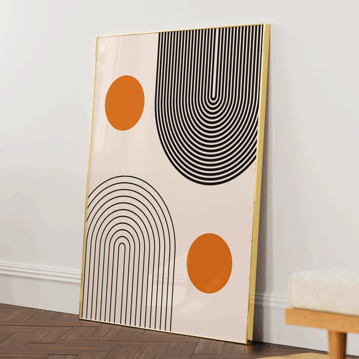 Dual Geometrics Nook At You Matte Paper Gold Metal Frame